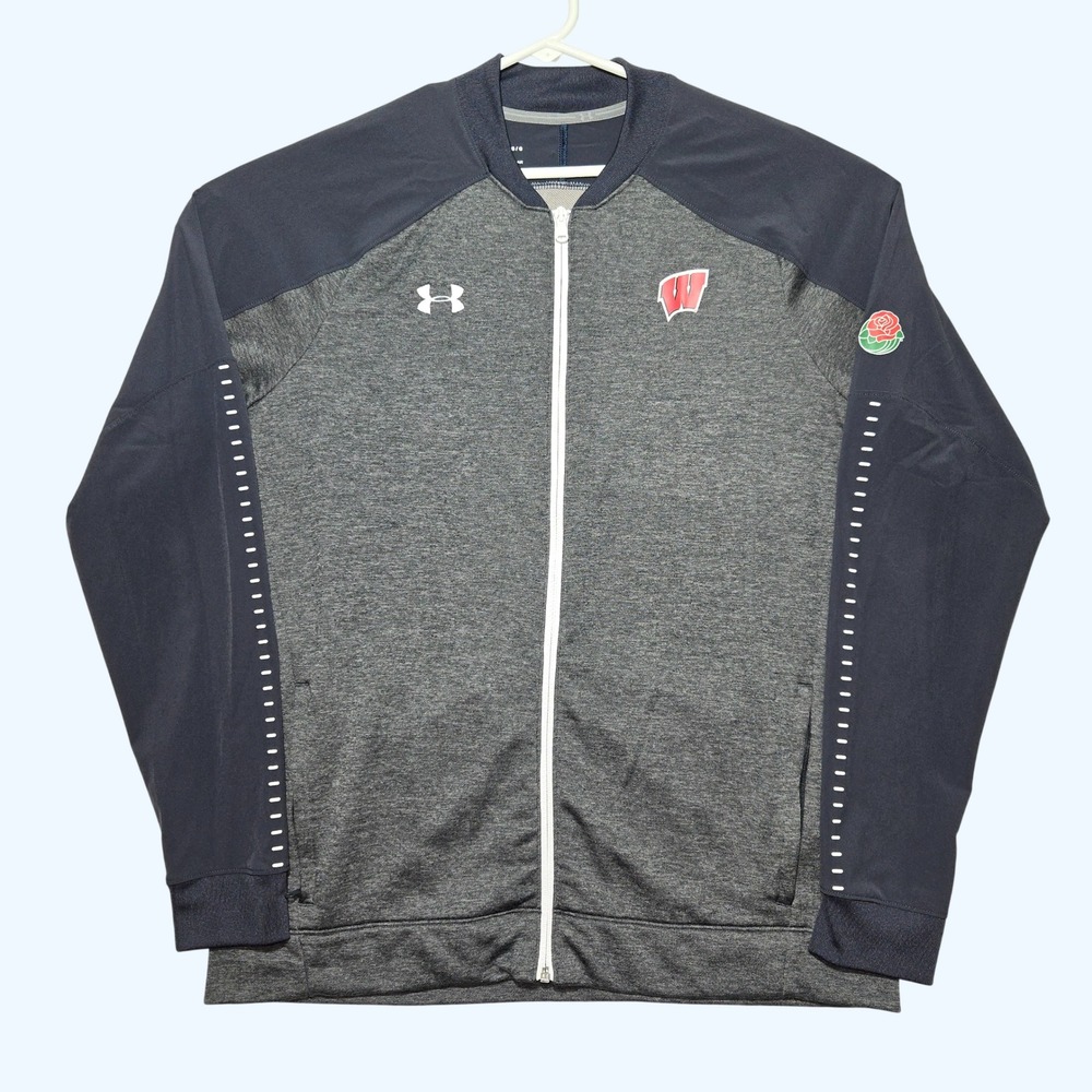 Under Armour‎ Wisconsin Badgers Rose Bowl ColdGear Full Zip Jacket Mens Large